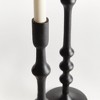 Plum & Post Nicholas Taper Holders, Set of 2 - Black Cast Aluminum - 2 of 4