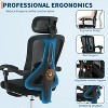 Ergonomic Office Chair, Adjustable Headrest and Lumbar Support, Retractable Footrest, HomeOffice Computer - 4 of 4