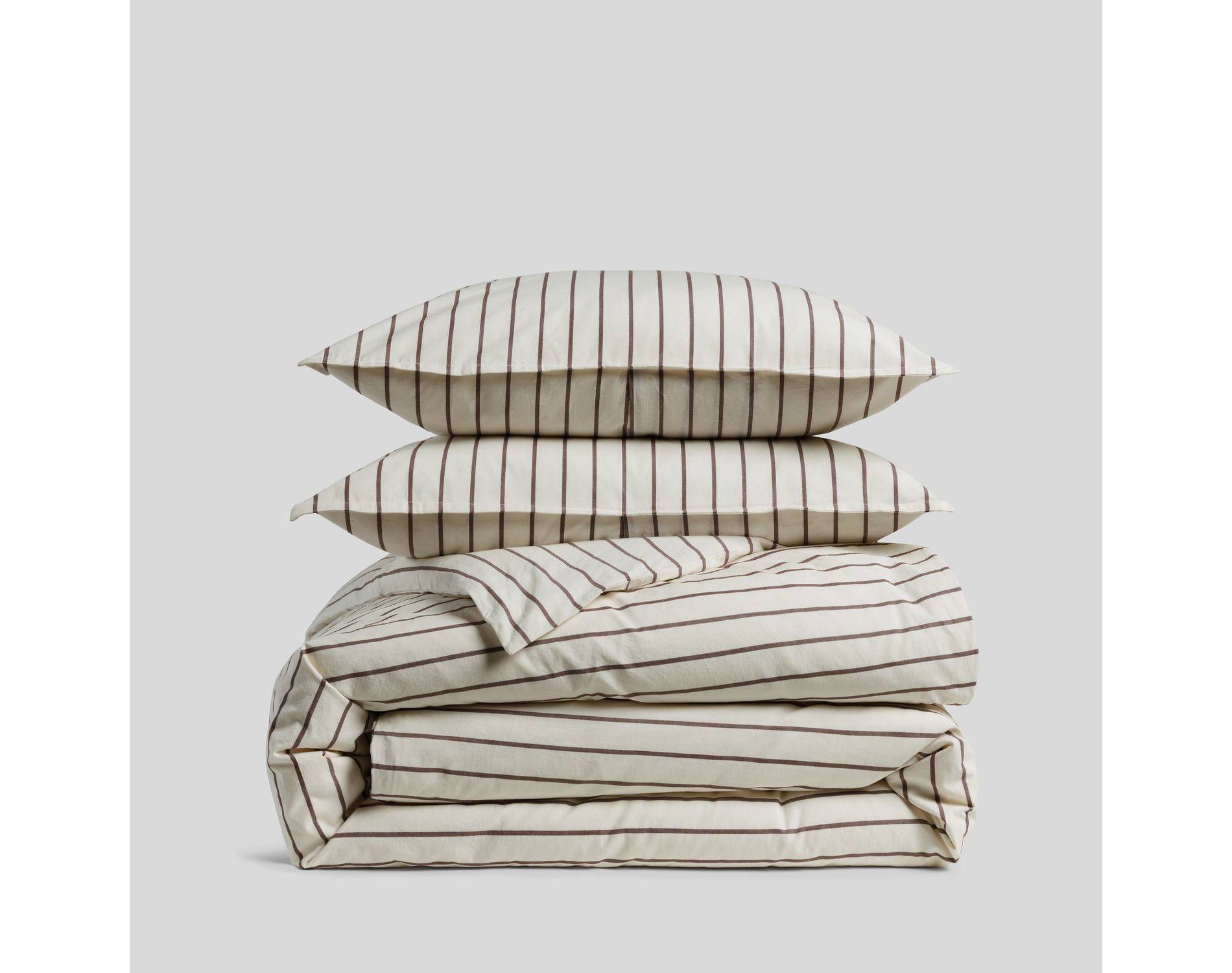 Casual Organic Cotton Wide Stripe Duvet Cover Set - Parachute for Target