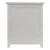 Redmon 11.25 x 18 x 23.25 Inch Wooden Contemporary Country Collection Shaker Style Hamper with Easy Assembly Instructions, Semi Gloss White Finish - 3 of 4