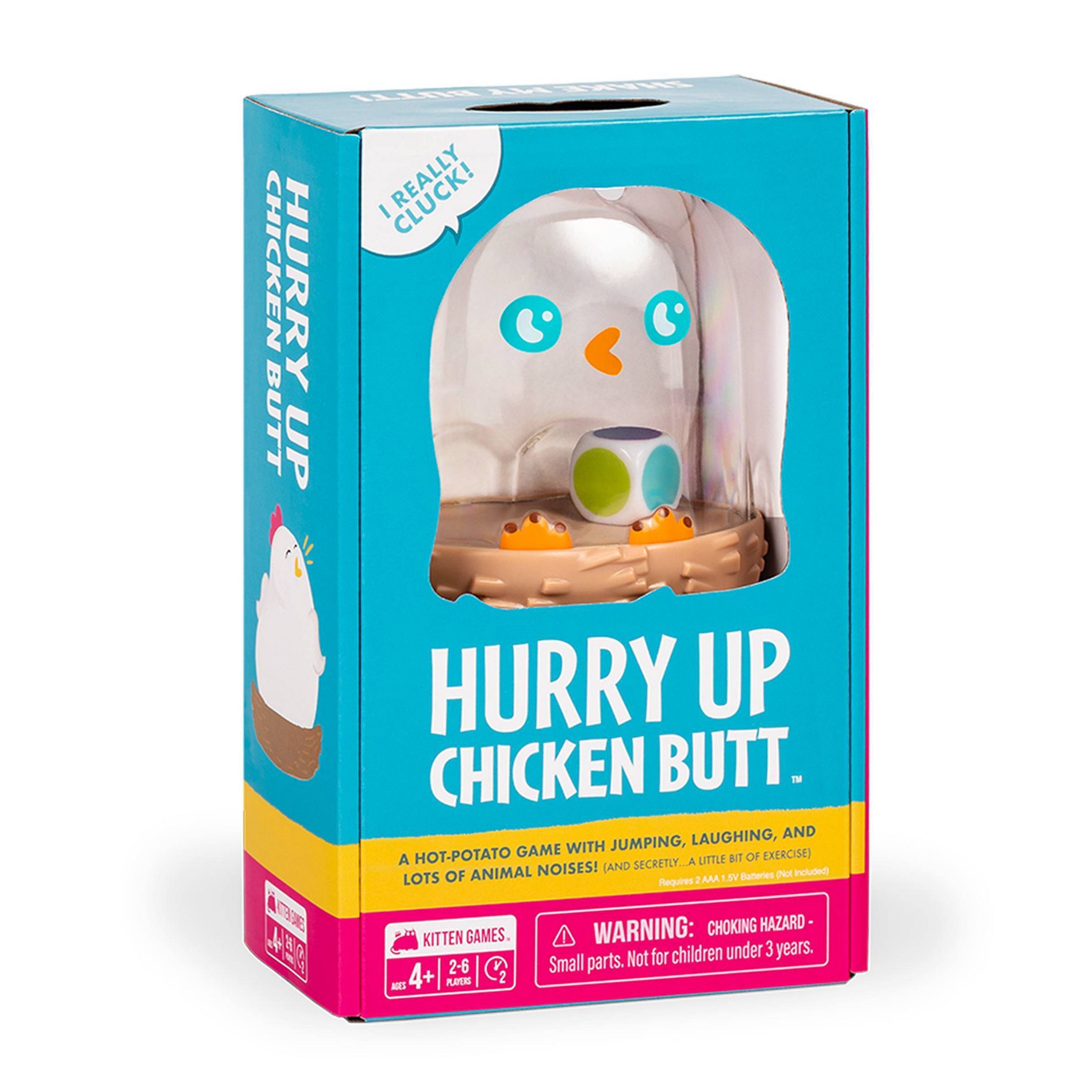 Kitten Games Hurry Up Chicken Butt Game: Creative Social Skills Board for 2-6 Players
