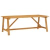 vidaXL Garden Dining Table Natural wood Solid acacia wood Medium Durable - 2 of 4