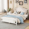 NicBex Queen Upholstered Platform Bed Frame with Diamond Tufted Headboard and Panel Footboard,Under Bed Storage Space,No Box Spring Needed - 2 of 4