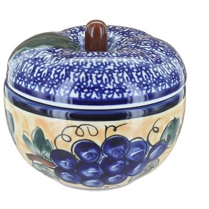 Blue Rose Polish Pottery 1425 Zaklady Apple Baker - 1 of 1