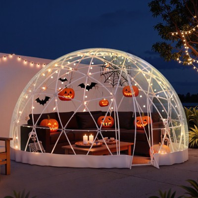 AMERLIFE Garden Igloo Dome Tent with PVC Transparent Cover, Quick Connect Installation, Waterproof Outdoor Dome for Winter, Patio, Backyard
