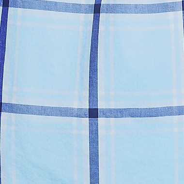 light blue sky/cobalt plaid