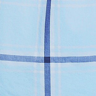 light blue sky/cobalt plaid