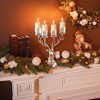 Costway Reindeer Candle Holder for Tealight Aluminum Christmas Ornament for 4 Candles - 4 of 4