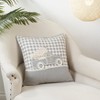 Saro Lifestyle Houndstooth Christmas Truck Design Pillow, 18", Gray - 3 of 3