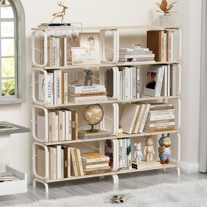 NicBex 4-Tier Industrial Bookshelf,63" Tall Book Rack with Metal Frame and Open Shelves for Bedroom,Living Room,Office,Easy Assembly - 1 of 4