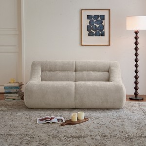GDFStudio Acamar 63" Modern Chenille Loveseat Sofa with Deep Seat - 1 of 4