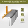 COZONY 72" Steel Spring Coil Tine Landscape Rake, 3 Point Tow Behind Hitch Attachment for Leaves, Straw, and Grass - 2 of 4