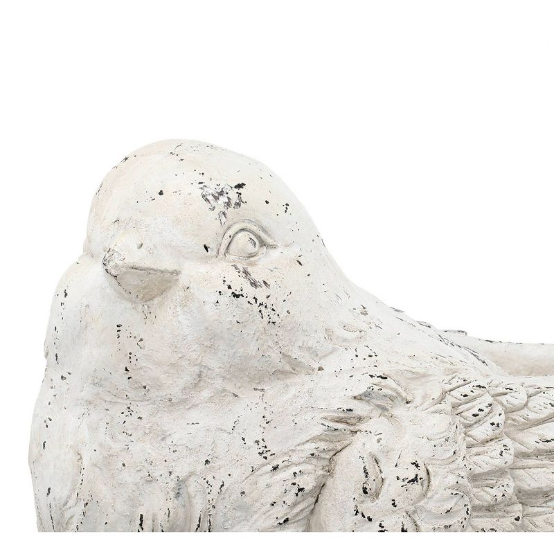 A&#38;B Home Outdoor Decor Large Sitting Bird Figurine &#8211; White, 3 of 6