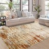 Washable Area Rug Modern Abstract Floor Carpet with Non-Slip Backing - 2 of 4