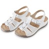 Collections Etc Decorated Adjustable Soft Padded Insoles Sandals - 4 of 4