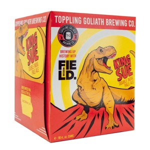 Toppling Goliath King Sue Double IPA Beer - 4pk/16 fl oz Cans - 1 of 4