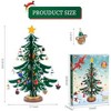 Aoibox Christmas Advent Calendar 2025 Tabletop Wooden Tree 24 Ornaments 6 Bells 1 Star 24 Day Countdown for Kids and Family 1 Set - 2 of 4