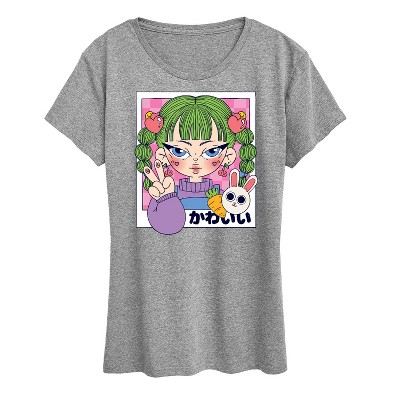 Women's - Instant Message - Cute Anime Girl Short Sleeve Graphic T-Shirt