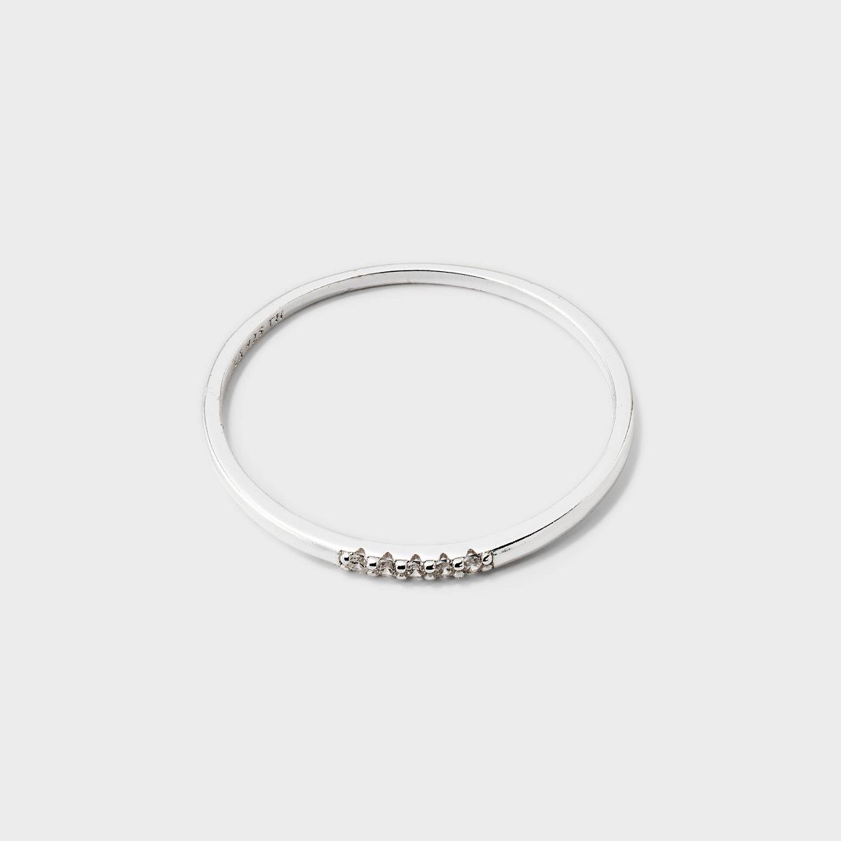 Sterling Silver Cubic Zirconia Pave Front Ring - A New Day™ - thumbnail 8