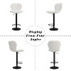 DobleePy Set of 4 High Back Adjustable Swivel Bar Stools, Modern Cushioned Chairs for Counter Height, Easy Assembly - 3 of 4