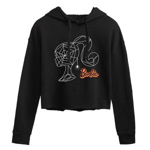 Women's - Barbie - Web Silo Head Cropped Graphic Hoodie - 1 of 3