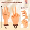 SAVILAND Lifelike Silicone Mannequin Kit - Flexible Training Hand with 120 Tips & Glue for Nail Art Training.(Nude) - 4 of 4