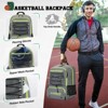 Generic Basketball Bag Backpack with Separate Ball Holder Shoe Compartment Water - 4 of 4
