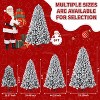 9ft Pre-Lit Snow Flocked Christmas Tree-Full Wide Artificial Xmas Tree with 2000+Tips & Metal Stand for Large Home, Church, Hotel Holiday Decor - 2 of 4