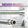 Attop Drill-Free Tension Shower Curtain Rod, 1-Inch Non-Slip Rustproof, Adjustable 28-74 Inch - 3 of 4