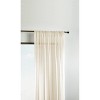 105"x50" Martha Stewart 2pk 95" Glacier Sheer Pole Top Ivory - 2 of 4