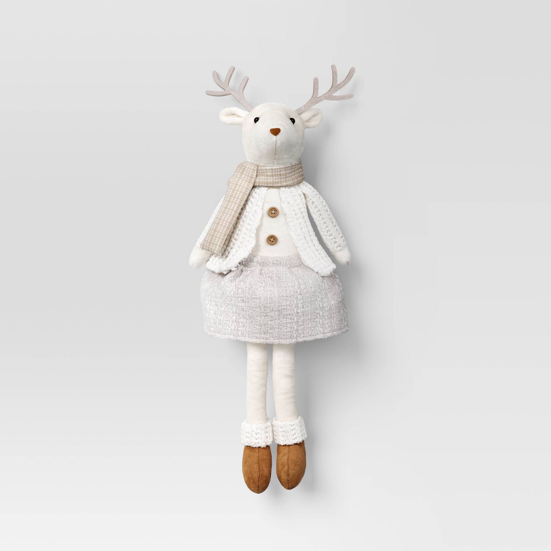 Christmas Fabric Reindeer Figural Girl - Wondershop™
