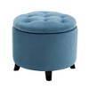 Designs4Comfort Round Storage Ottoman - Breighton Home - 2 of 4