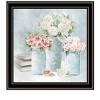 HomeRoots Pastel Peonies Pretties Black Framed Print Wall Art - 4 of 4
