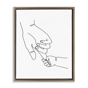 Stupell Industries Baby Hands Holding Index Finger, 25" x 31" - 1 of 4