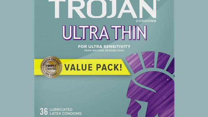 Trojan Bareskin Premium Lube Condoms, 2 of 12, play video