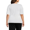 Lands' End Women's Lightweight Jersey Tie Front Top - 2 of 4