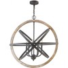 Capital Lighting Bluffton 6 - Light Pendant in  Iron/Wood - 3 of 4