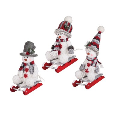 C&F Home Snowman on Sled A/3