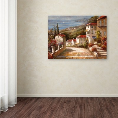 Large Horizontal Landscape Canvas Print in Warm Colors