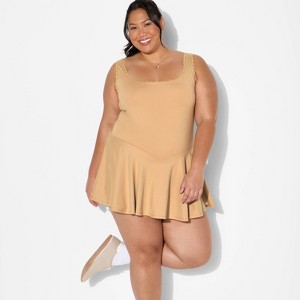 Women's Game Day Lace Drop Waist Mini Skater Dress - Wild Fable™ - 1 of 3