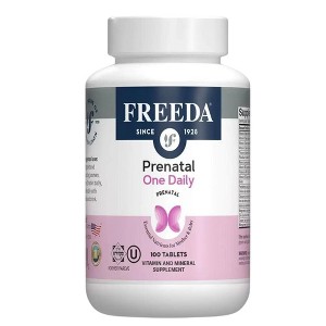 FREEDA Prenatal Multivitamin – One Daily Kosher Prenatal Vitamin with Iron, Folic Acid, Choline & Vitamin D – Support for Pregnant & Nursing Women - 1 of 4