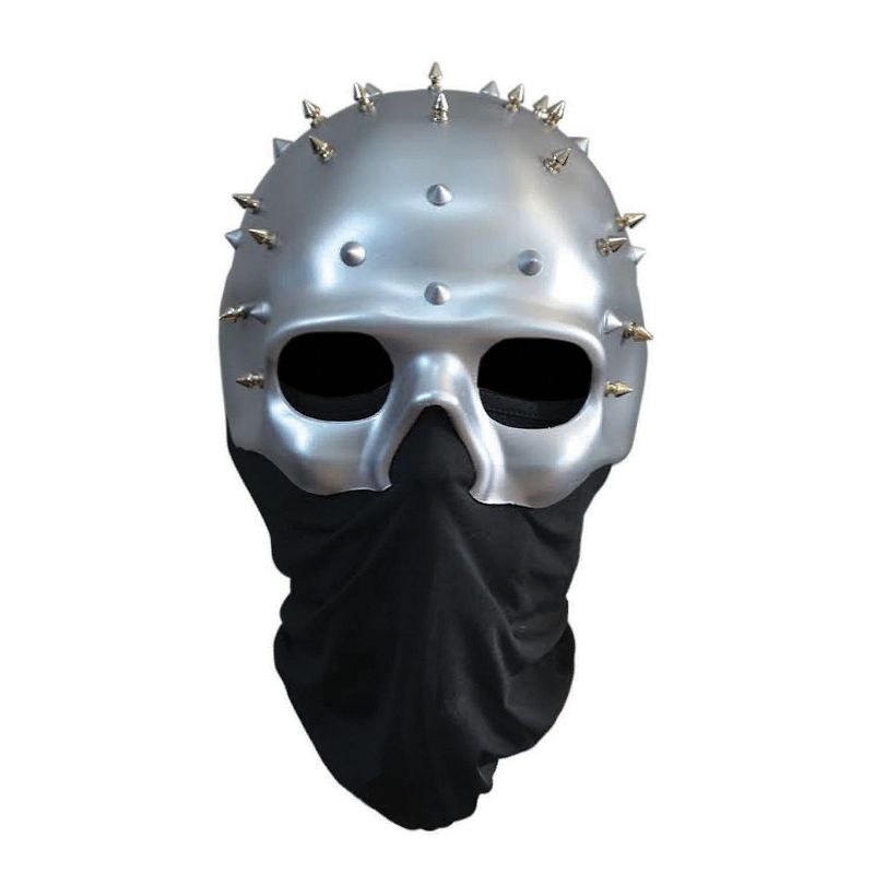 Trick or Treat Studios Mens The Purge Spike Costume Mask -  - Silver, 1 of 2