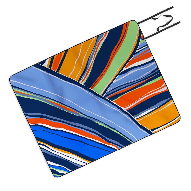 DorisciciArt autumn stripes Picnic Blanket - Deny Designs, 1 of 4
