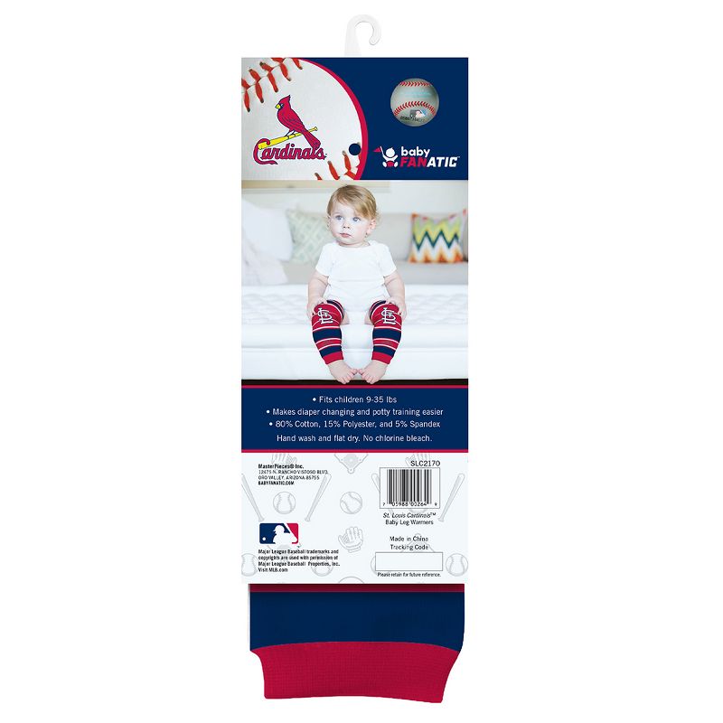 Baby Fanatic Officially Licensed Toddler & Baby Unisex Crawler Leg Warmers - MLB St. Louis Cardinals, 2 of 7