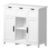 SKRAN Storage Cabinets,Wooden Floor Cabinet,with Drawers and Shelves Storage Cabinets,Accent Cabinet for Living Room,Bedroom,Bathroom - 4 of 4