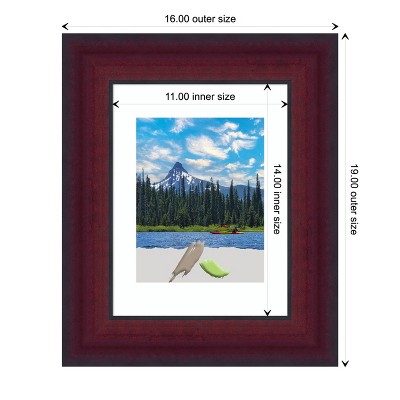 Canterbury Cherry Wood Picture Frame with Black Inner Edge