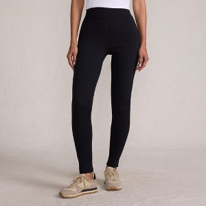 Lands' End Women's High Rise Serious Sweats Fleece Lined Pocket Leggings - 1 of 4