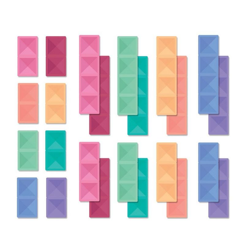 Connetix Colorful Magnetic Tiles Rectangle Pack - 24 Pieces, 4 of 6