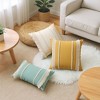 REGALWOVEN Boho Modern Striped Decorative Throw Pillow Cover for Living Room Bed Sofa 2 Pcs - 4 of 4