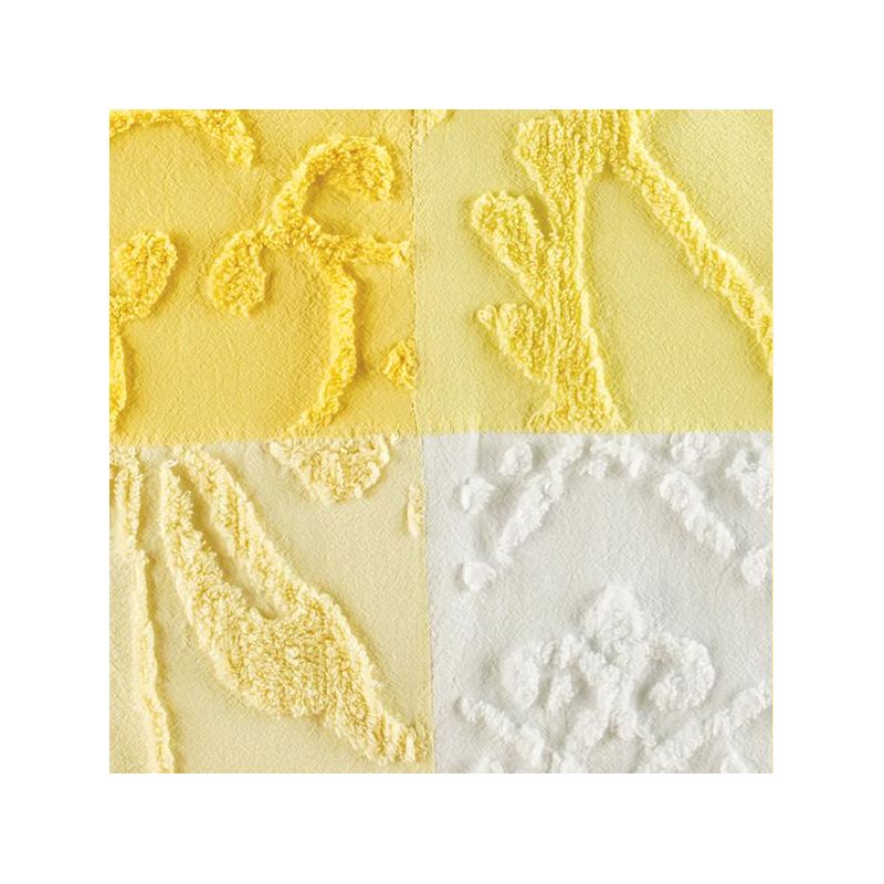 Collections Etc Yellow Patch Chenille Sham, 3 of 4